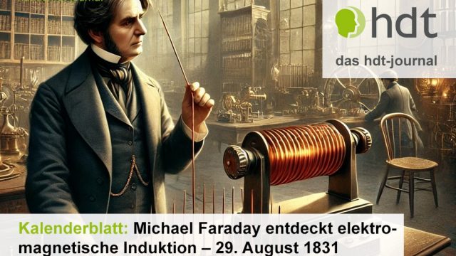 hdt-journal_Kalenderblatt_Faraday_elektromagnetische_Induktion